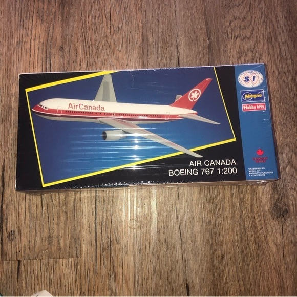Vintage Other - Vtg 80s Hasegawa Air Canada Boeing 767 1:200 Scale Canadian Series Model Plane